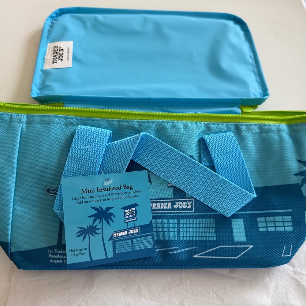 Trader Joe's Blue Mini Insulated Bag